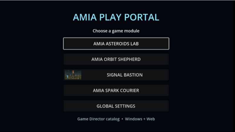 Asteroids Lab Interface